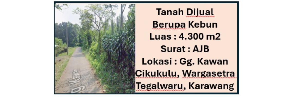 Jual Kebun